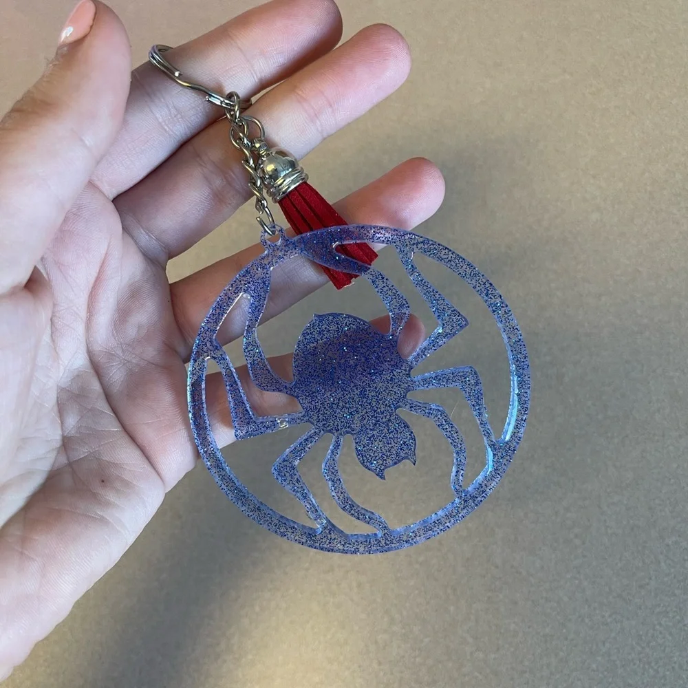 🎉🎉HP🎉🎉 Handmade Marvel Keychain- Spider/ Spiderman